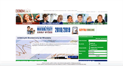 Desktop Screenshot of ekonomicznie.pl
